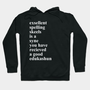 Excellent Spelling and a Good Education 2.0 Hoodie